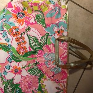 Lilly Pulitzer x Target weekender bag Nosie Posie
